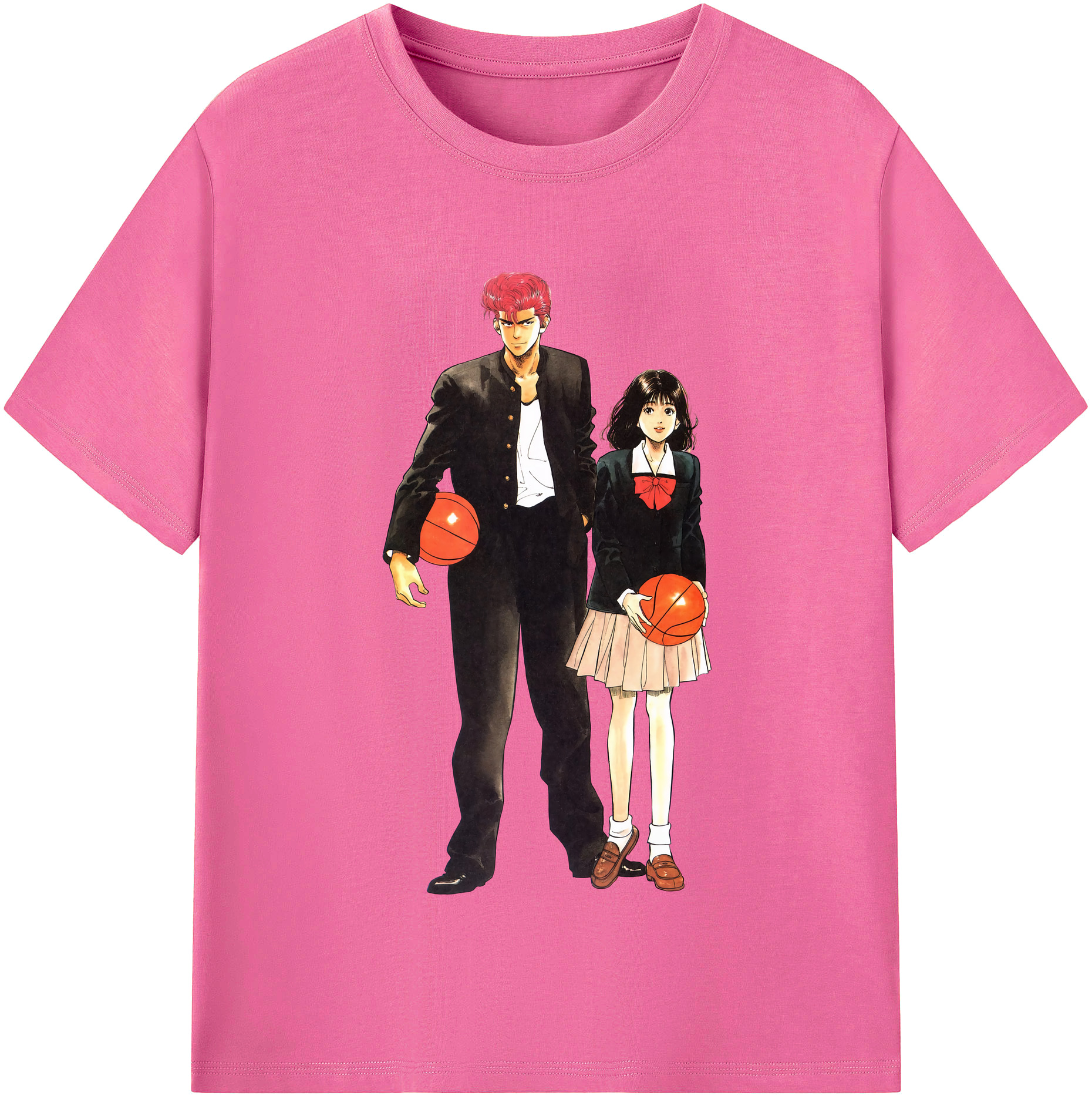 （画像用） SLAM DUNK／スラムダンク レディースカジュアルプリントTシャツ（綿100％）
